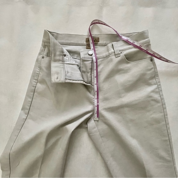 Peck & Peck Weekend 5 pocket stretch eggshell jeans women’s size 6 - Picture 12 of 12